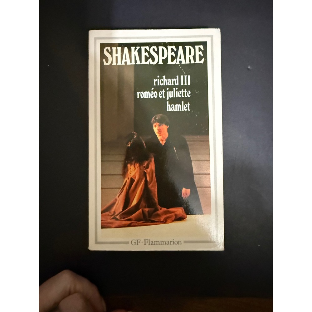 Shakespeare Richard III Romeo et Juliette Hamlet French Edition GF-Flammarion